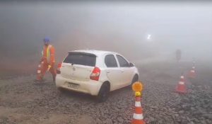 Liberado o tráfego para veículos leves na BR-280, na Serra de Corupá (SC) -  Estradas